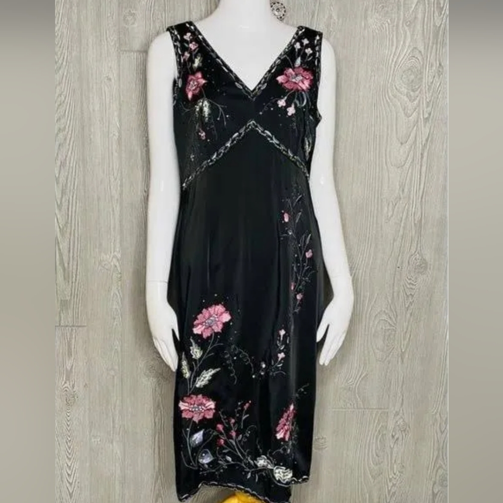 Rare Vintage Spenser Jeremy beaded floral dress